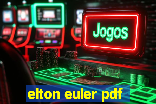 elton euler pdf